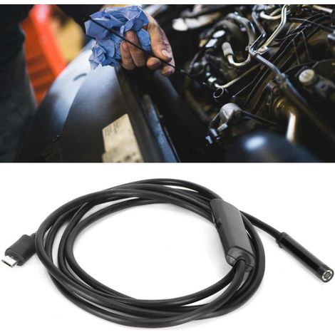 Caméra d'inspection HD USB 5,5 mm avec éclairage LED à gradation progressive 6 LED pour machines de canalisations industrielles (1/5)