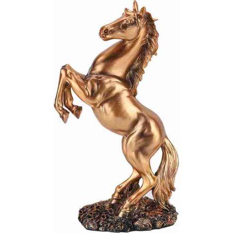Eruopean Style Horse Sculpture Home Desk Decor Ornament Photograph Props (Copper) (1/5)