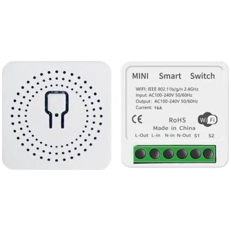 Module de commutateur Wi-Fi intelligent Tuya, boîte sombre, double contrôle, zéro fil sous tension, application, synchronisation vocale, télécommande, interrupteur, lumière (1/4)
