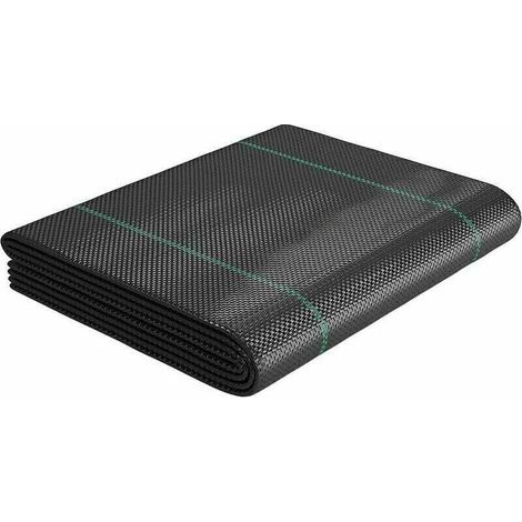 Tessuto pacciamante anti-erbacce da 10 m², pellicola geotessile anti-erbacce resistente agli strappi, elevata sensibilità ai raggi UV (5 m x 2 m, piegato)