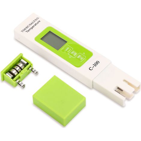 Compteur TDS d'eau, TDS 5 en 1, EC, Salinité, Compteur de Température, Gravité Spécifique de l'eau de Mer, Compteur Ppm Précis et Fiable, Testeur d'eau Numérique pour Eau Potable, Aquariums, Piscine, (1/5)