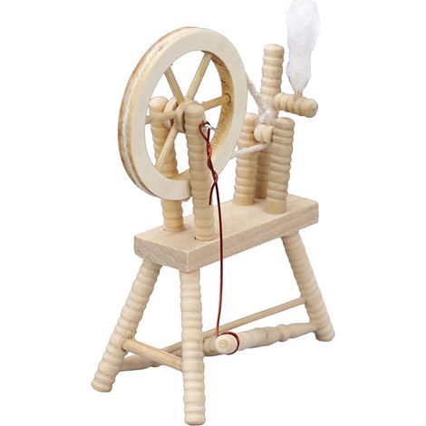 Roue Décorative Rétro - Modèle de Roue en Bois pour Maison Miniature - Décoration de Maquette - 1 Pièce (1/5)