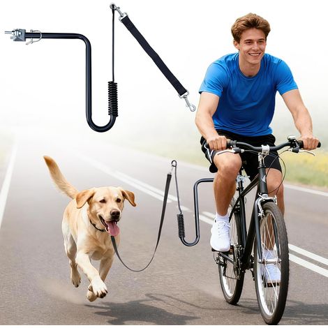 Hand Free Bicycle Dog Leash Exercise Attachment for Pets for Walking, Running, Handsfree (1/5)