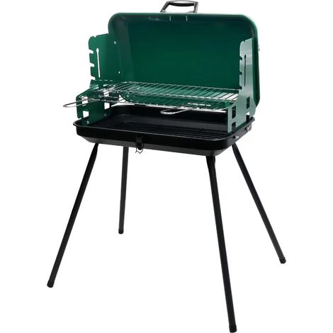 Ompagrill tragbarer Grill 46,5 x 28 x 81 h, kompakt für Camping und Picknick (1/4)