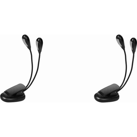 Acouto 2 Pièces de Lampe Lecture, 14 LED USB Rechargeable et