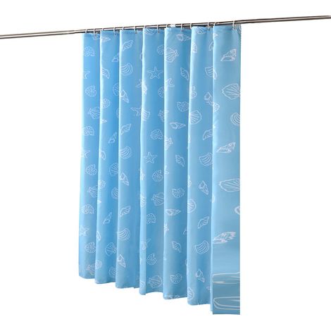 Filiyano-Rideau de douche en polyester style méditerranéen, 180 x 180 cm de hauteur (1/5)