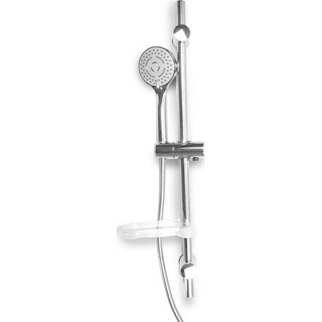 Duschstange mit 5 Funktionen Handbrause, variabler Abstand "Hidra"
