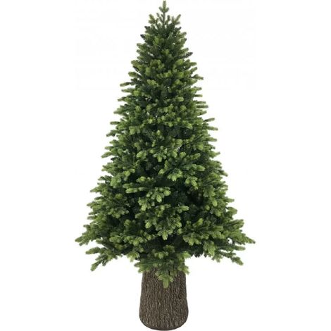 ALBERO DI NATALE 240cm - mod. DARSY VERDE - Effetto Real TOUCH - rami PE+PVC (1/5)