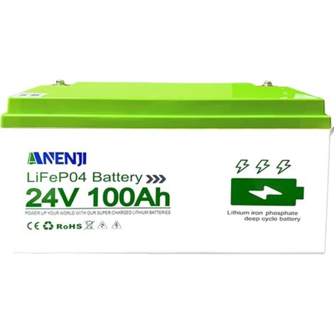 Inversor solar híbrido, tecnología MPPT, onda sinusoidal pura, ANJ-24V-100AH-HL, 220-240V (1/2)