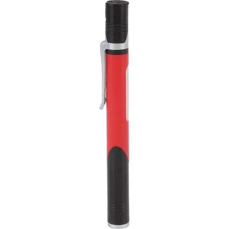 Stylo lampe torche rechargeable USB, 3 sources lumineuses, puce LED, fixation par clip, utilisation polyvalente pour les réparations et les hôpitaux, rouge (1/5)