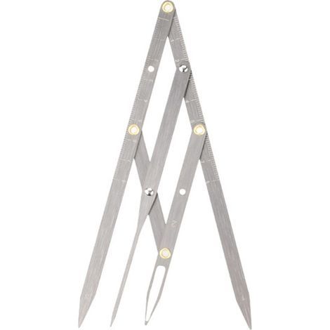 Compas de Sourcils en Acier Inoxydable - Outil de Mesure Précis et Pliable pour un Design de Sourcils Parfait (1/5)