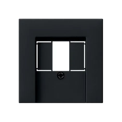 Gira Tapa TAE USB System 55 Negro m [0276005], 0276 005