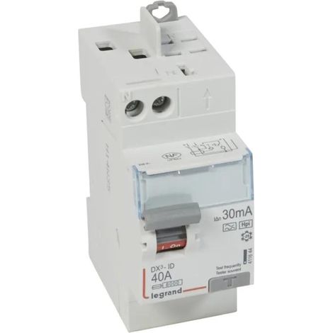 Legrand Fehlerstromschutzschalter 40A weiß elektrische Sicherheit