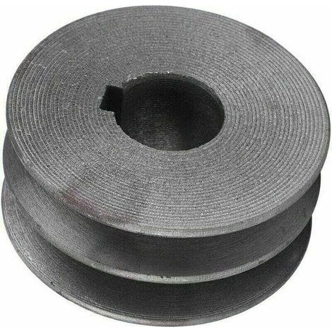 Poulie double gorge métal 72mm – Pour moteur de découpe d'acier – Fente de clé 8mm – Durable et stable pour usage professionnel (1/4)