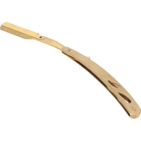 Support de rasoir professionnel pliable, design ergonomique à rotation libre pour salon de coiffure et barbier.