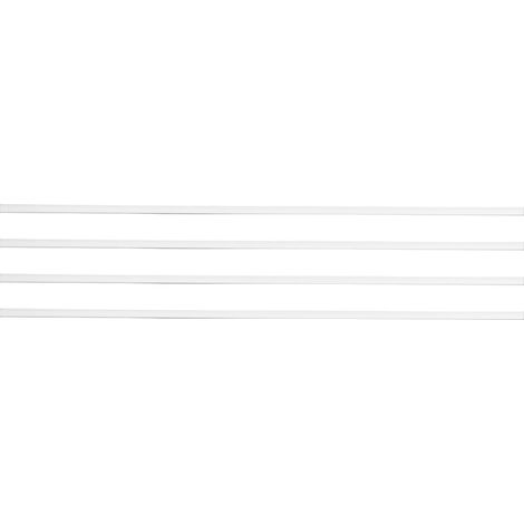 4 pièces de plinthes de maison de poupée en bouleau blanc, moulures décoratives délicates pour maison de poupée 1:12, angle droit (1/5)