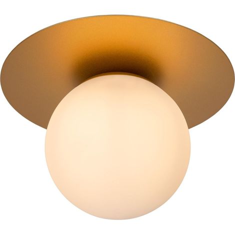 Lucide TRICIA - Deckenleuchte - Ø 25 cm - 1xE27 - Mattes Gold / Messing (1/4)