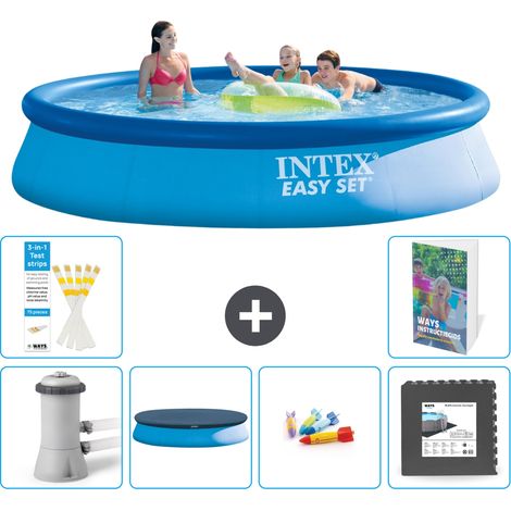 Intex Piscine Easy Set Ronde - 396x84 cm - 7-pièces S317 (1/5)