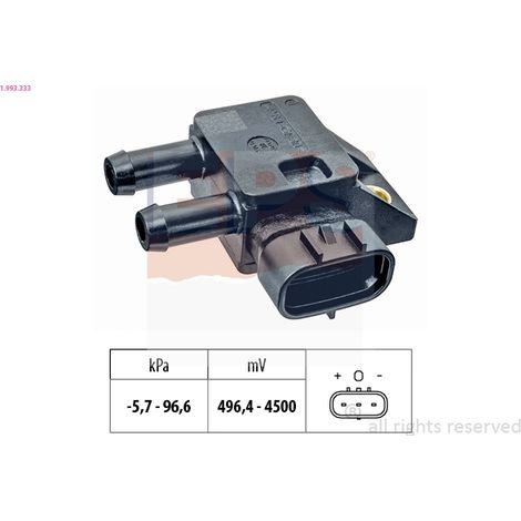 Capteur, pression des gaz échappement EPS 1.993.333 LEXUS 89480-12040