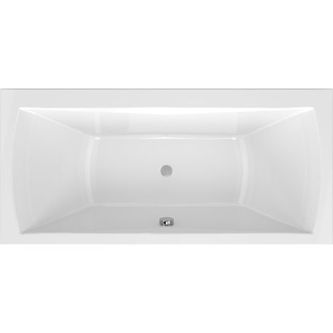 ELVINA Baignoire Rectangulaire 170x80x50cm, Blanc