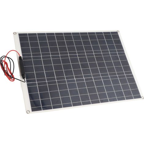 Kit Panneau Solaire Portable 300W Monocrystalline - Kit complet avec panneau, contrôleur, pinces batterie et prise cigarette pour camping et RV