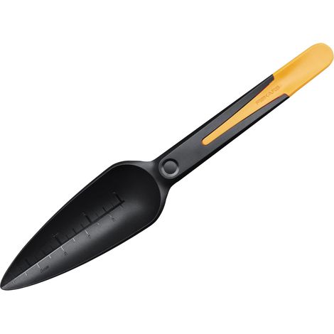 Fiskars Seed Sower with Solid Design, 29.8 cm Length, 27 g, Black and Orange Plastic