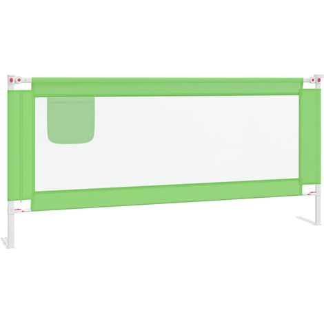 Maison Exclusive - Kleinkind-Bettschutzgitter Grün 200x25 cm Stof