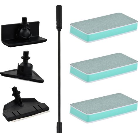 Kit Nettoyage Aquarium, Brosse Aquarium Nettoyage Vitre 3 en 1, Grattoir à Algues d'aquarium avec Tige Amovible, Nettoyeurs d'Algues, Algues Grattoir pour Aquarium (1/5)