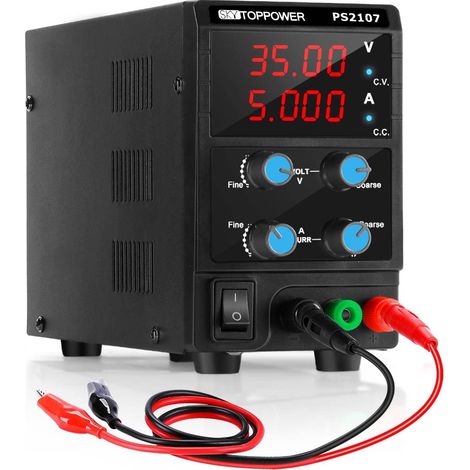 alimentatore da banco Variabile 0-35V 0-5A Alimentatore da Laboratorio utilizzato per l'insegnamento in laboratorio, la riparazione elettronica e l'elettronica audio LCD/veicolo (1/5)
