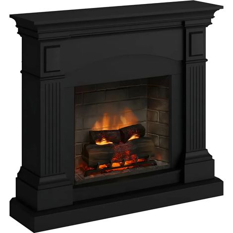 Camino Elettrico Magna Tagu PowerFlame2 Nero 1600W
