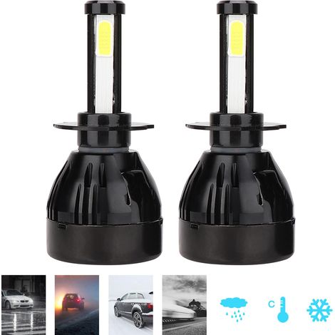2x H7 80W Ultrahelle Wasserdichte LED-Autoscheinwerfer Abblendlicht (1/5)