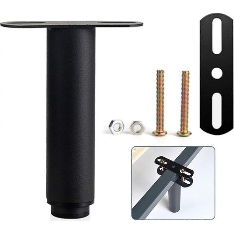 Pieds de lit/armoire réglables, pieds de support métalliques pour meubles, pieds de support centraux à lattes robustes et extensibles pour cadres de lit, adaptés aux armoires. (1/5)