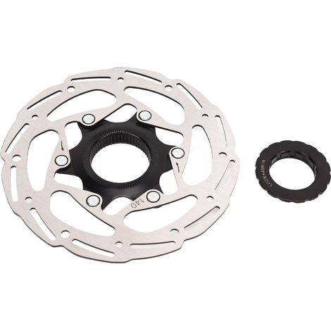 Disque de frein à centre lock en acier 140mm pour vélo route et VTT avec couvercle (1/5)