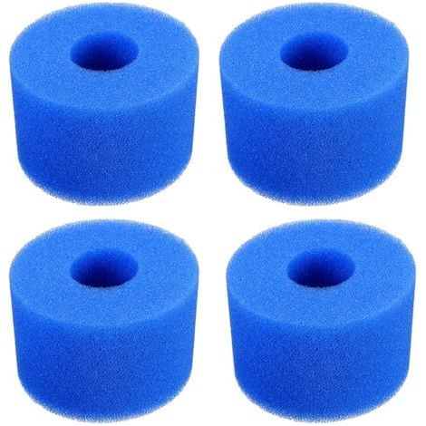 Lot de 4 filtres de Spa pour Jacuzzi. Cartouche de Filtre de Piscine. réutilisables et lavables en Mousse pour Bassin de Type S1 (1/5)