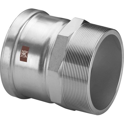 Pièce de transition avec SC Temponox XL 1711XL en acier inoxydable 88,9 mm x R3