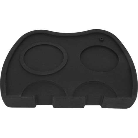 Lot de 2 Tapis en Silicone Antidérapant pour Pilon à Café, Support de Pilon Noir, Outils de Barista pour Espresso (1/5)