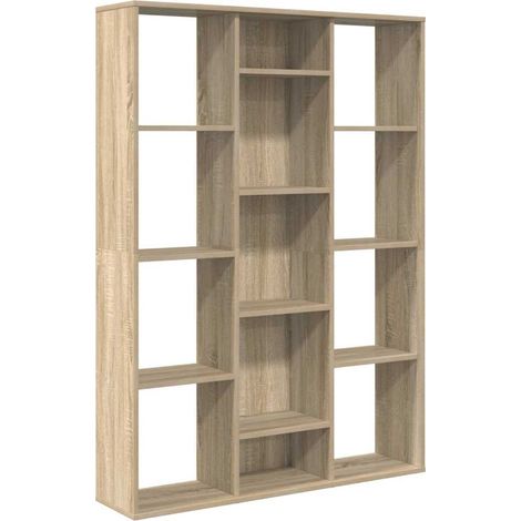 Maison Exclusive - Raumteiler/Bücherregal Sonoma-Eiche 100x24x140 (1/5)