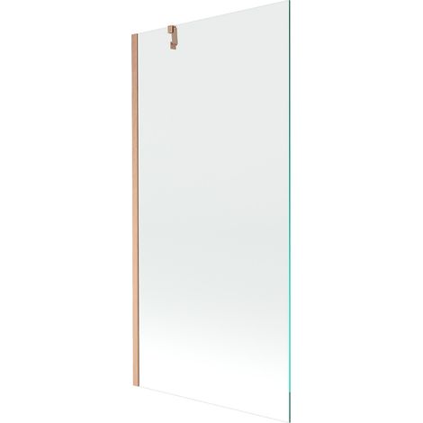 Mexen Next einteilige Badewannenabtrennung 90 x 150 cm, transparent, gebürstetes Kupfer - 895-090-000-00-00-65 (1/5)