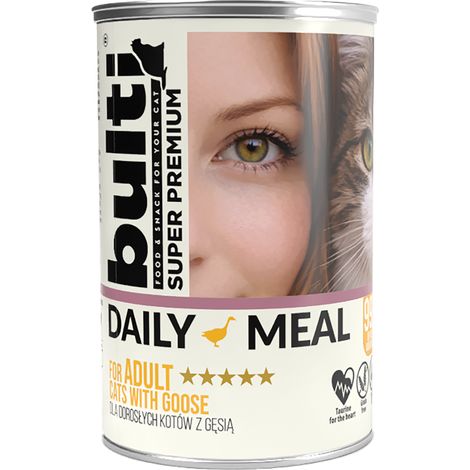 BULTI Repas Quotidien Aliment humide pour chat adulte Oie 400g Complet (1/4)