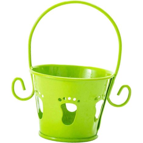Petit pot de fleurs, joli pot de fleurs multifonctionnel, idéal pour rebord de fenêtre, jardin, bureau, salon ou balcon. Un cadeau parfait -Green