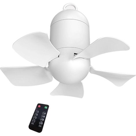 10,6 Fuß (ca. 3,2 m) großer, 4-stufiger, USB-betriebener Hängeventilator für Pavillons, Außenbereiche und Studentenwohnheime
