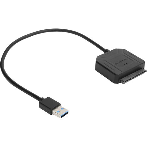 Adaptateur Sata Usb 3.0 Pour Disque Dur Ssd 2.5 Pouces Et 3.5 Pouces Avec Boitier De Protection Rouge (1/5)