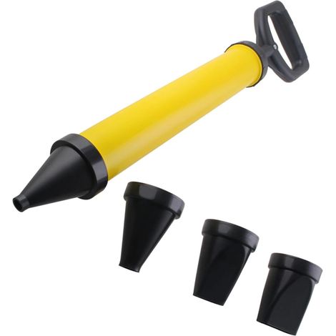 Pistolet à joints mortier 4 buses - Pompe manuelle - Béton maçonnerie (1/5)