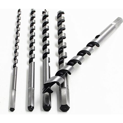 BDD Mèche à Bois Hélicoïdal, 8 PCS SDS-Plus Forets à Bois Set en Acier Au Carbone Spiral Trou Cutter Outil à Bois Kit, D'outils avec Diamètre 6mm / 8mm / 10mm / 12mm / 14mm/ 16mm/18mm / 20mm (1/5)
