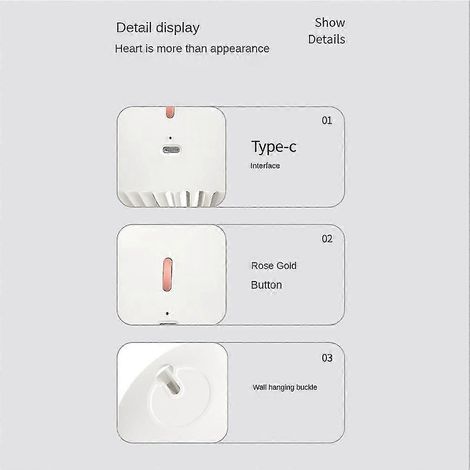 Ventilateur de table USB, ventilateur suspendu au plafond, ventilateur portable à angle réglable pour rafraîchir l'air de la maison en été (1/5)