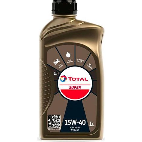 OLIO MOTORE AUTO "TOTAL 15W40 SUPER" LT 1
