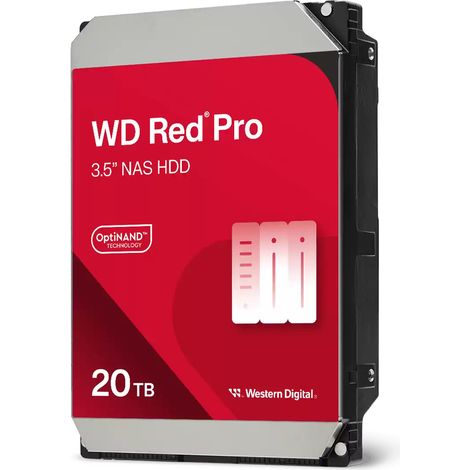 Western Digital Red Pro WD202KFGX disco rigido interno 20 TB 7200 Giri/min 512 MB 3.5" Serial ATA III