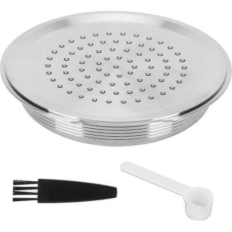 Capsule de café réutilisable avec filtre à café rechargeable, cuillère et goupillon, compatible avec Senseo HD7801 (1/5)