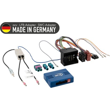 Adattatore per volante Quadlock Audi/Sea/Skoda/VW Fakra(f)(Set)DIN(m)