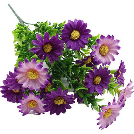 Fleurs Artificielles - Marguerites Faux Soie - Pour Décoration Intérieure Extérieure Jardin Fenêtre Table Centre de Table - 1 Pièce (1/5)